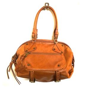Sundance Leather Duffle Handbag